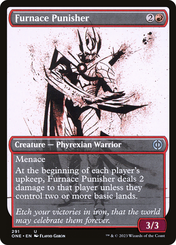 Furnace Punisher (Showcase Ichor) [Phyrexia: All Will Be One] | The Gaming Verse