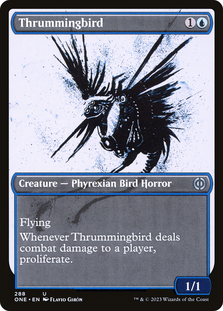 Thrummingbird (Showcase Ichor) [Phyrexia: All Will Be One] | The Gaming Verse