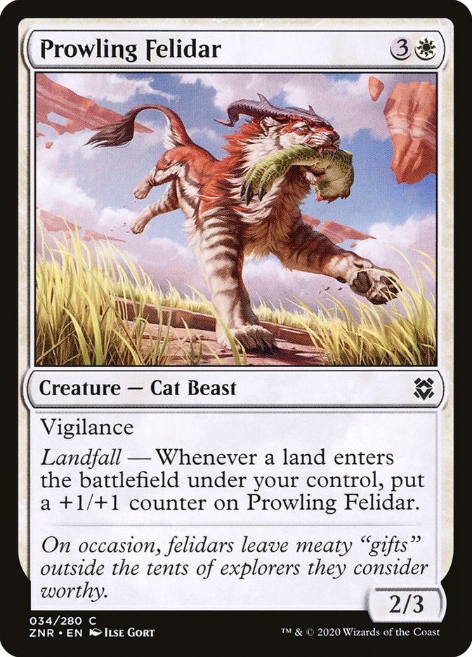 Prowling Felidar [Zendikar Rising] | The Gaming Verse