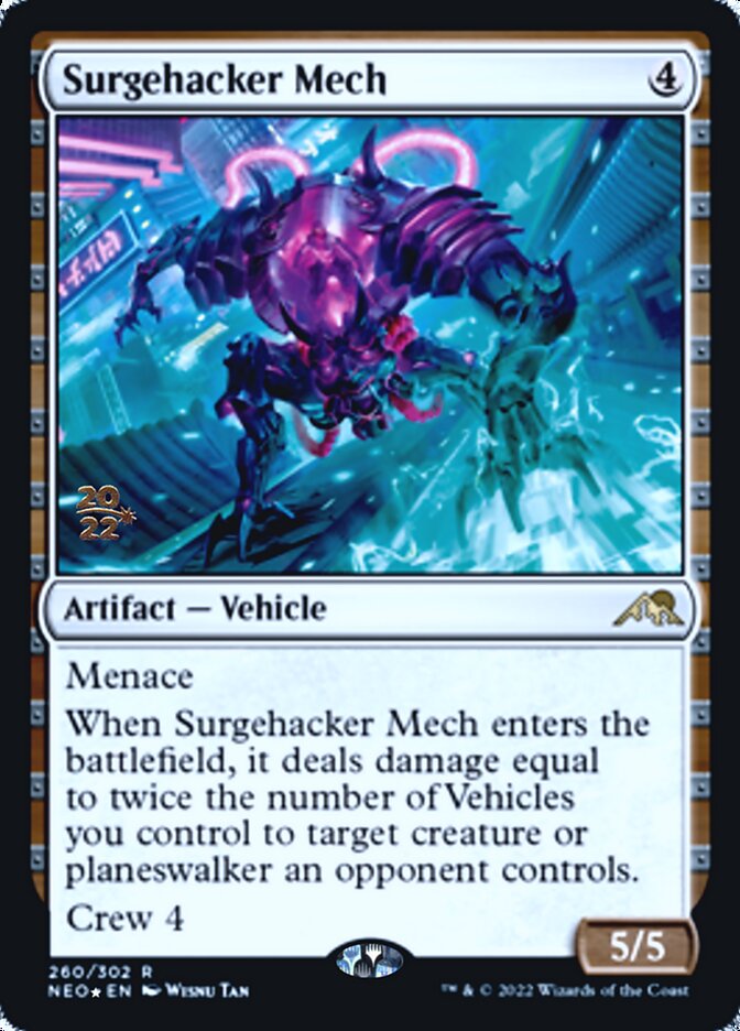 Surgehacker Mech [Kamigawa: Neon Dynasty Prerelease Promos] | The Gaming Verse