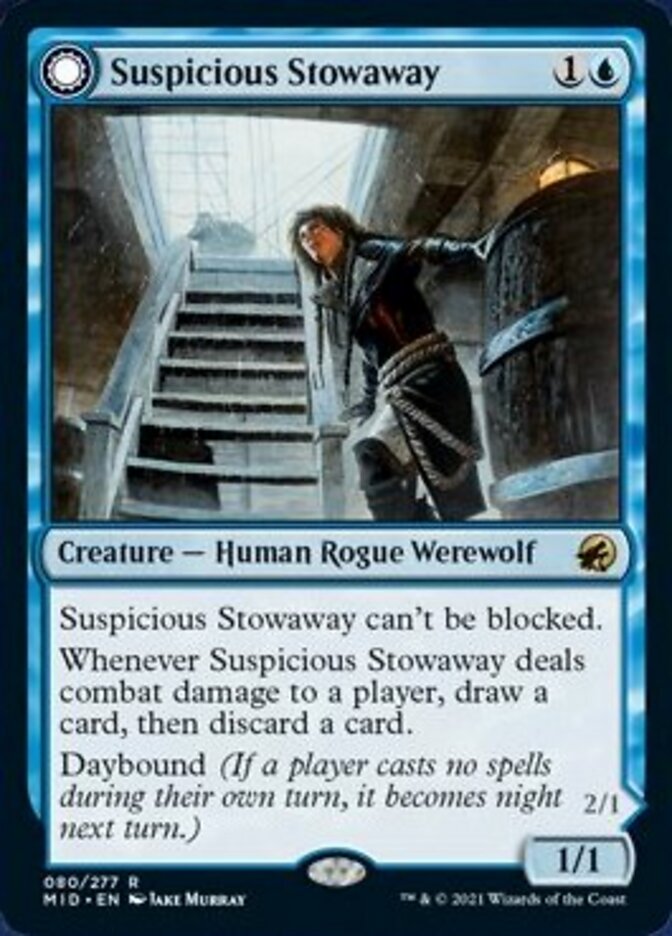 Suspicious Stowaway // Seafaring Werewolf [Innistrad: Midnight Hunt] | The Gaming Verse