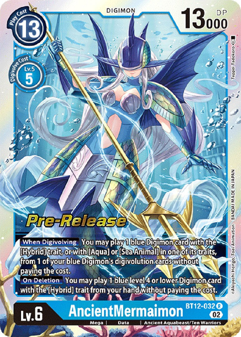 AncientMermaimon [BT12-032] [Across Time Pre-Release Cards] | The Gaming Verse