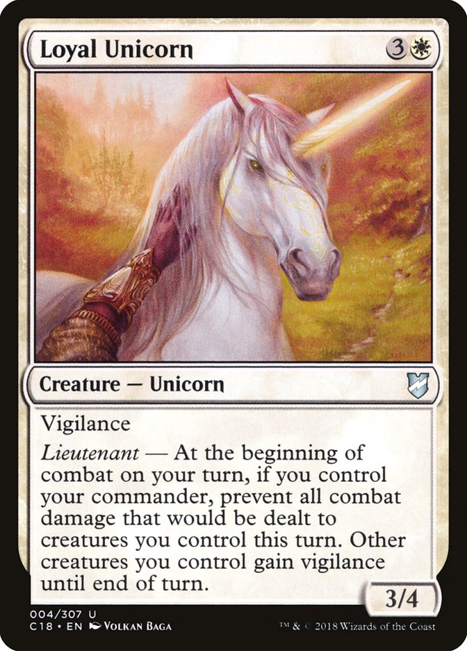 Loyal Unicorn [Commander 2018] | The Gaming Verse