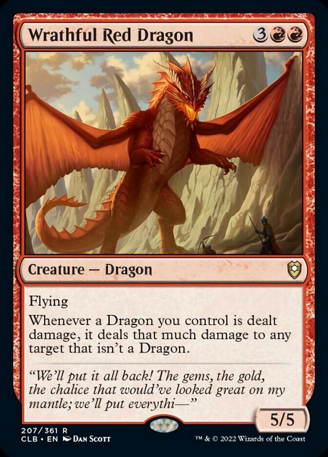 Wrathful Red Dragon [Commander Legends: Battle for Baldur's Gate] | The Gaming Verse