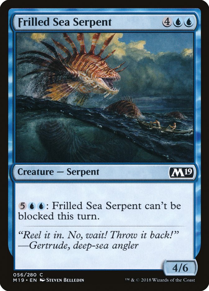 Frilled Sea Serpent [Core Set 2019] | The Gaming Verse