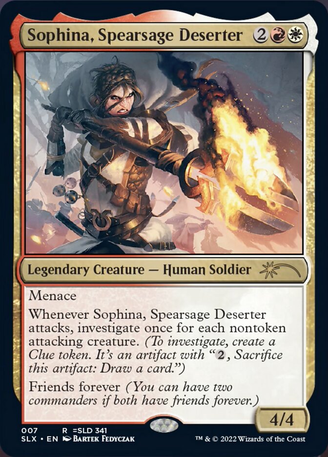 Sophina, Spearsage Deserter [Secret Lair: Universes Within] | The Gaming Verse