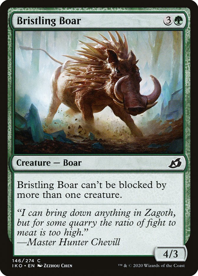 Bristling Boar [Ikoria: Lair of Behemoths] | The Gaming Verse