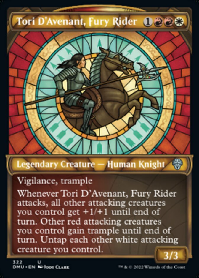 Tori D'Avenant, Fury Rider (Showcase) [Dominaria United] | The Gaming Verse