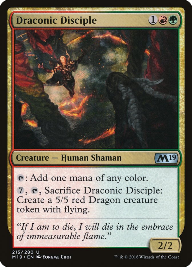 Draconic Disciple [Core Set 2019] | The Gaming Verse