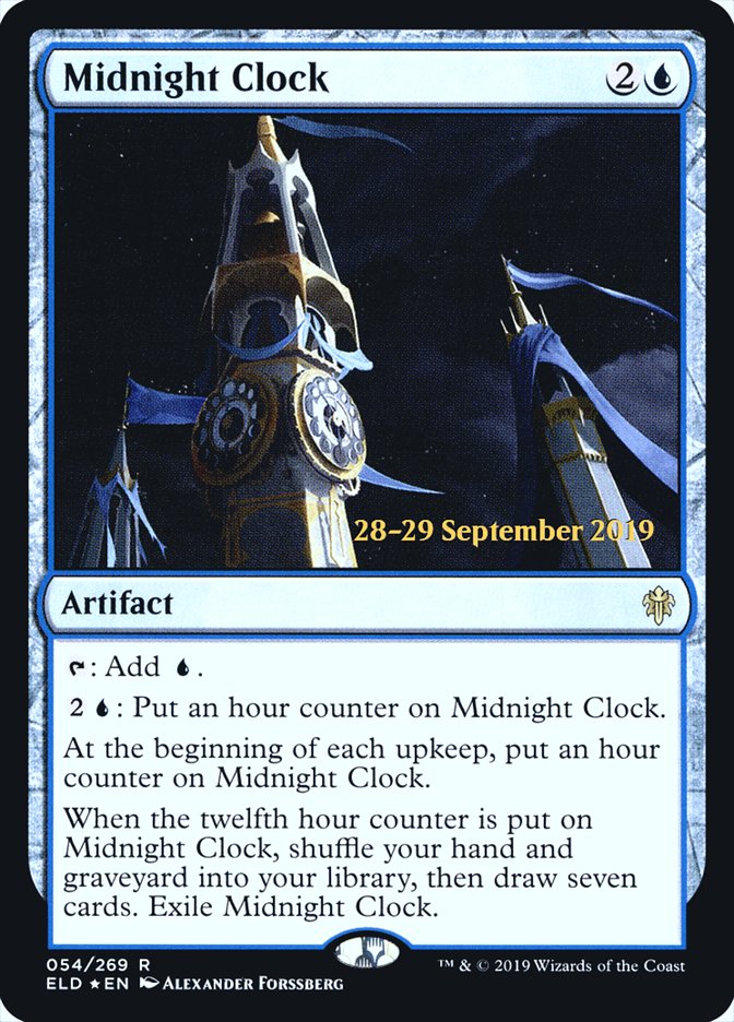 Midnight Clock  [Throne of Eldraine Prerelease Promos] | The Gaming Verse