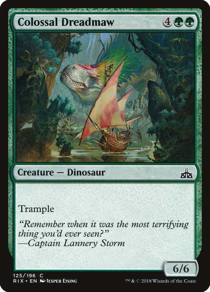 Colossal Dreadmaw [Rivals of Ixalan] | The Gaming Verse