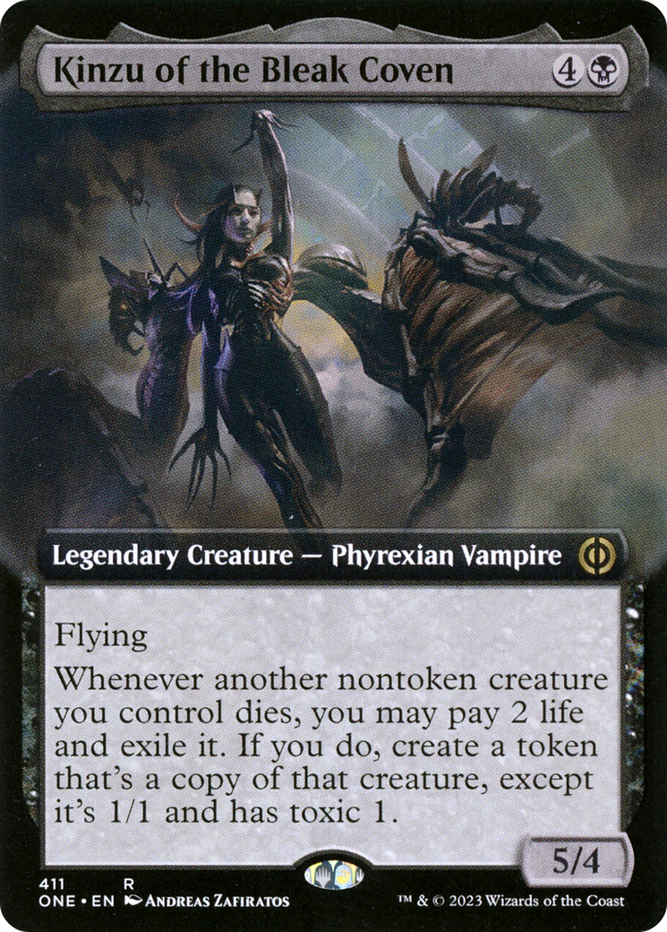 Kinzu of the Bleak Coven (Extended Art) [Phyrexia: All Will Be One] | The Gaming Verse