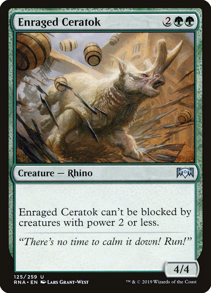 Enraged Ceratok [Ravnica Allegiance] | The Gaming Verse