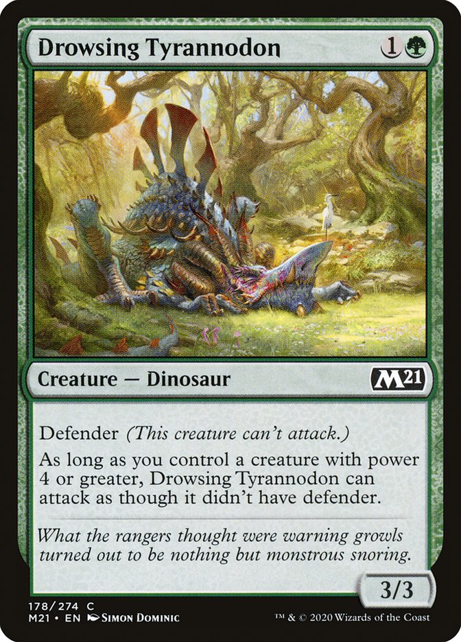 Drowsing Tyrannodon [Core Set 2021] | The Gaming Verse