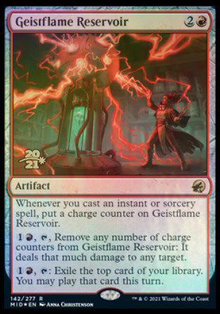 Geistflame Reservoir [Innistrad: Midnight Hunt Prerelease Promos] | The Gaming Verse