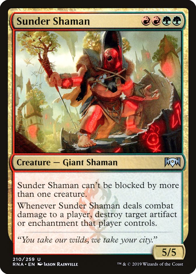 Sunder Shaman [Ravnica Allegiance] | The Gaming Verse