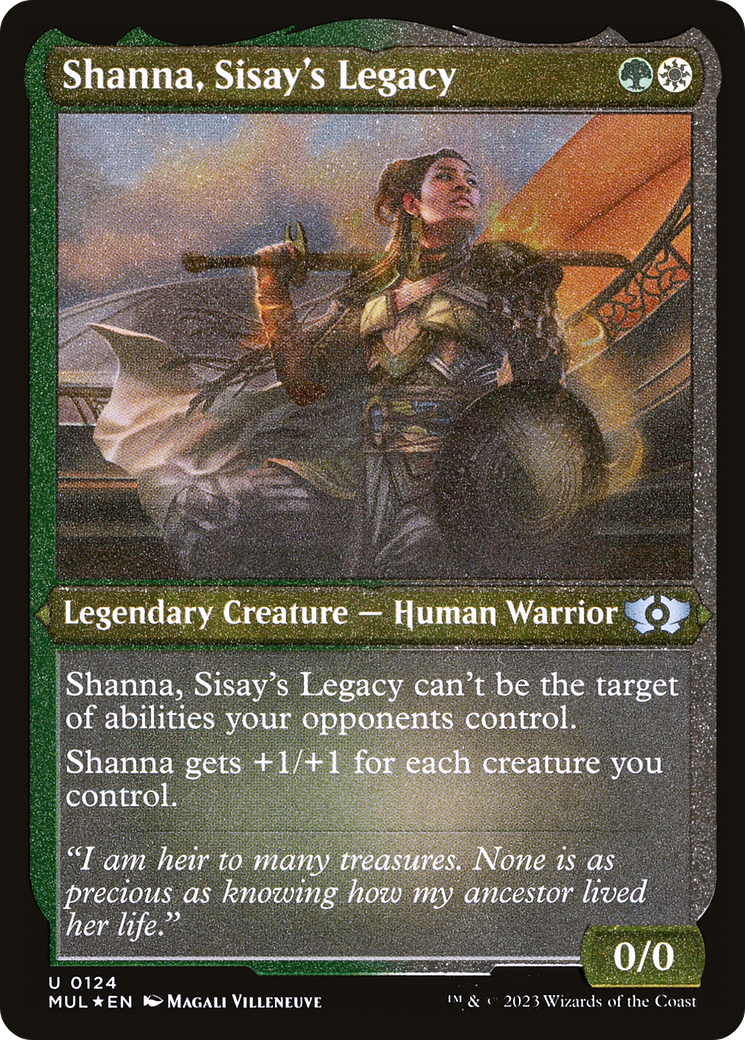 Shanna, Sisay's Legacy (Foil Etched) [Multiverse Legends] | The Gaming Verse