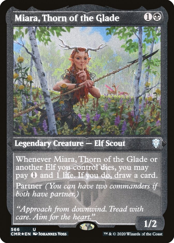 Miara, Thorn of the Glade [Commander Legends Etched] | The Gaming Verse