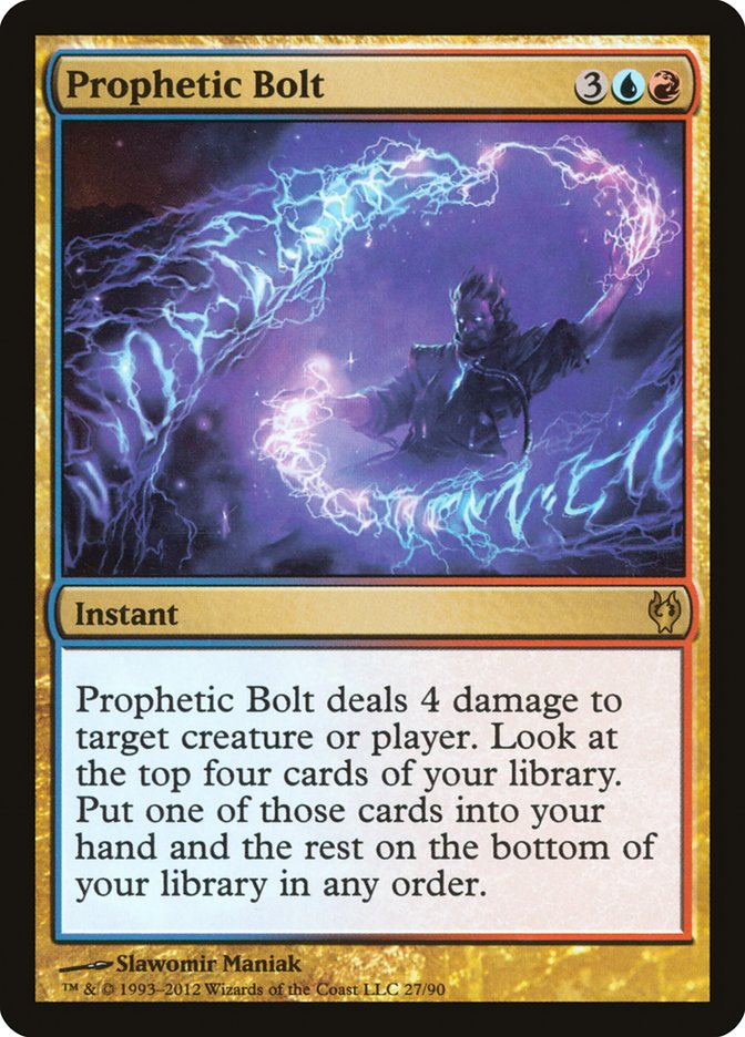 Prophetic Bolt [Duel Decks: Izzet vs. Golgari] | The Gaming Verse