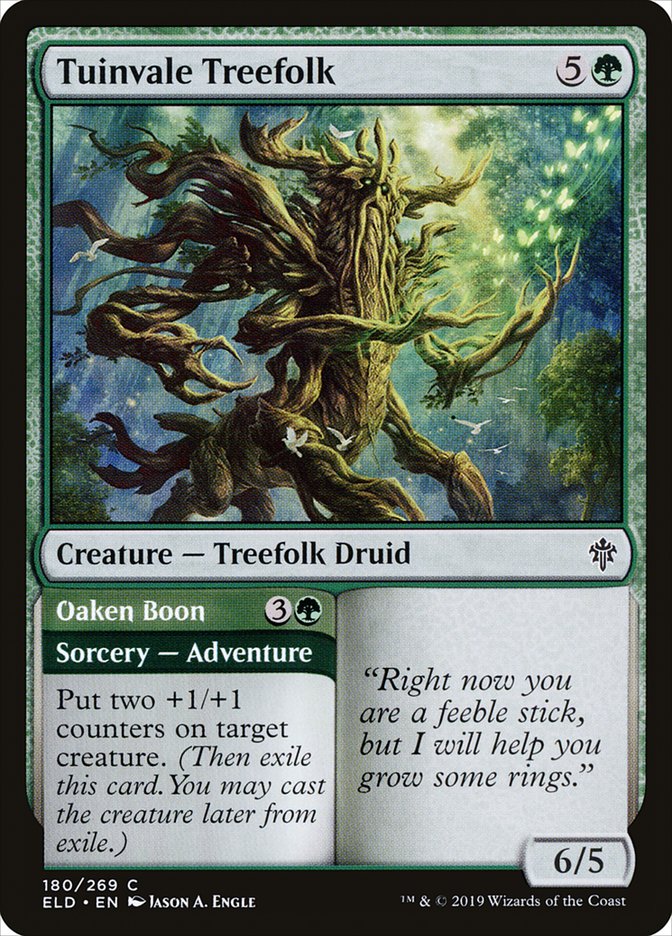 Tuinvale Treefolk // Oaken Boon [Throne of Eldraine] | The Gaming Verse