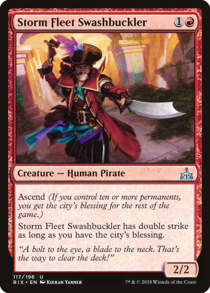 Storm Fleet Swashbuckler [Rivals of Ixalan] | The Gaming Verse