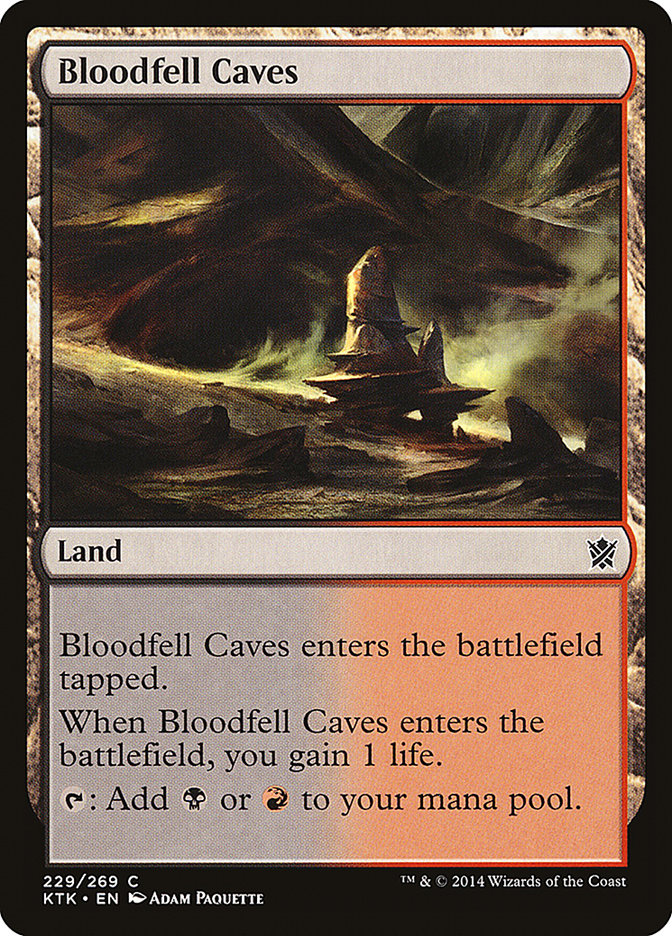 Bloodfell Caves [Khans of Tarkir] | The Gaming Verse