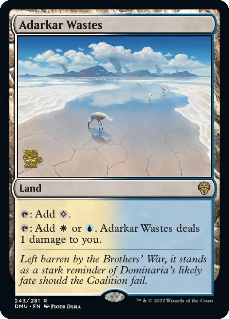 Adarkar Wastes [Dominaria United Prerelease Promos] | The Gaming Verse