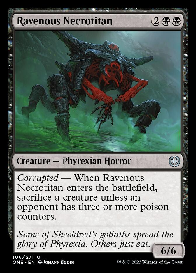 Ravenous Necrotitan [Phyrexia: All Will Be One] | The Gaming Verse