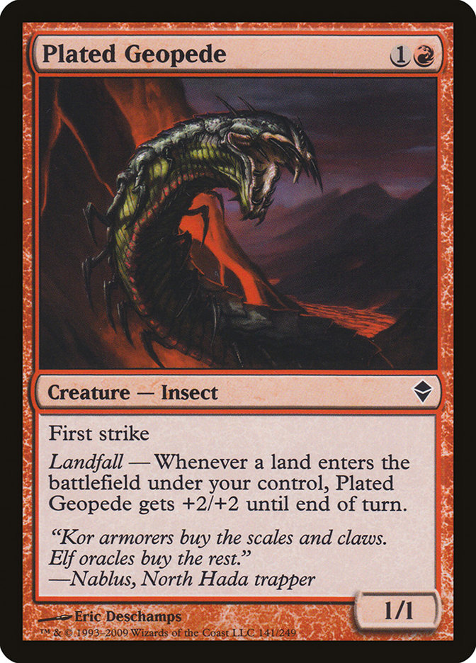 Plated Geopede [Zendikar] | The Gaming Verse