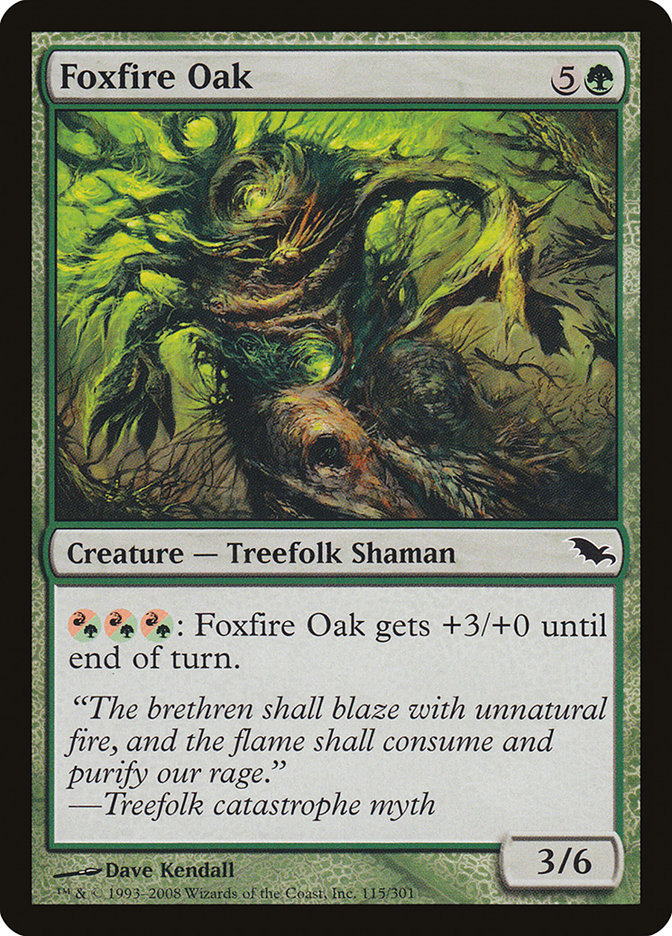 Foxfire Oak [Shadowmoor] | The Gaming Verse