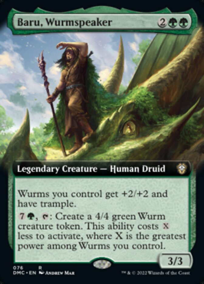 Baru, Wurmspeaker (Extended Art) [Dominaria United Commander] | The Gaming Verse