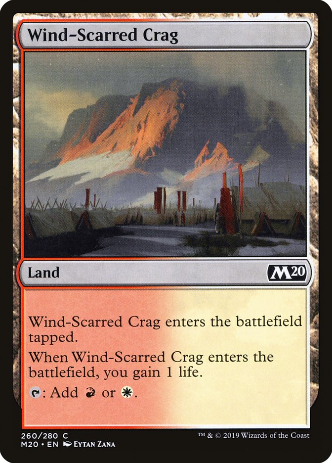 Wind-Scarred Crag [Core Set 2020] | The Gaming Verse