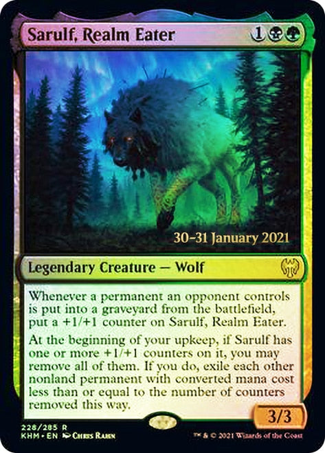 Sarulf, Realm Eater  [Kaldheim Prerelease Promos] | The Gaming Verse