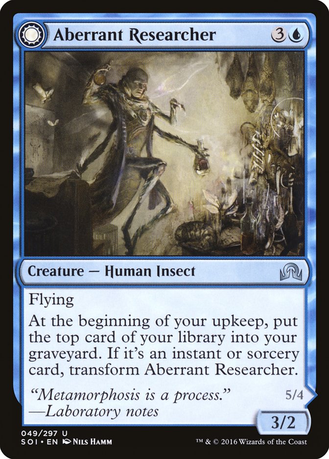 Aberrant Researcher // Perfected Form [Shadows over Innistrad] | The Gaming Verse