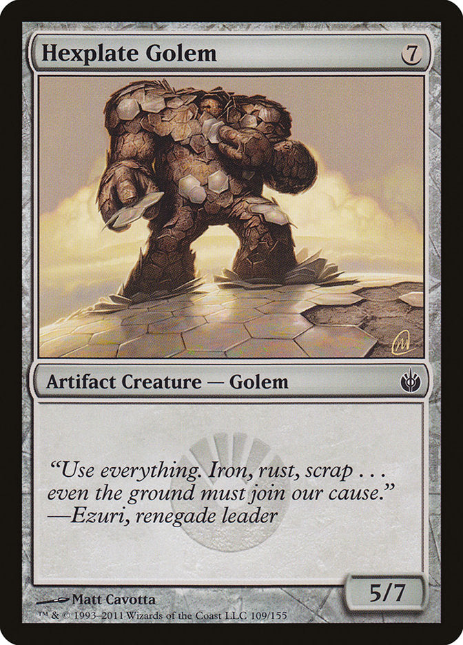 Hexplate Golem [Mirrodin Besieged] | The Gaming Verse