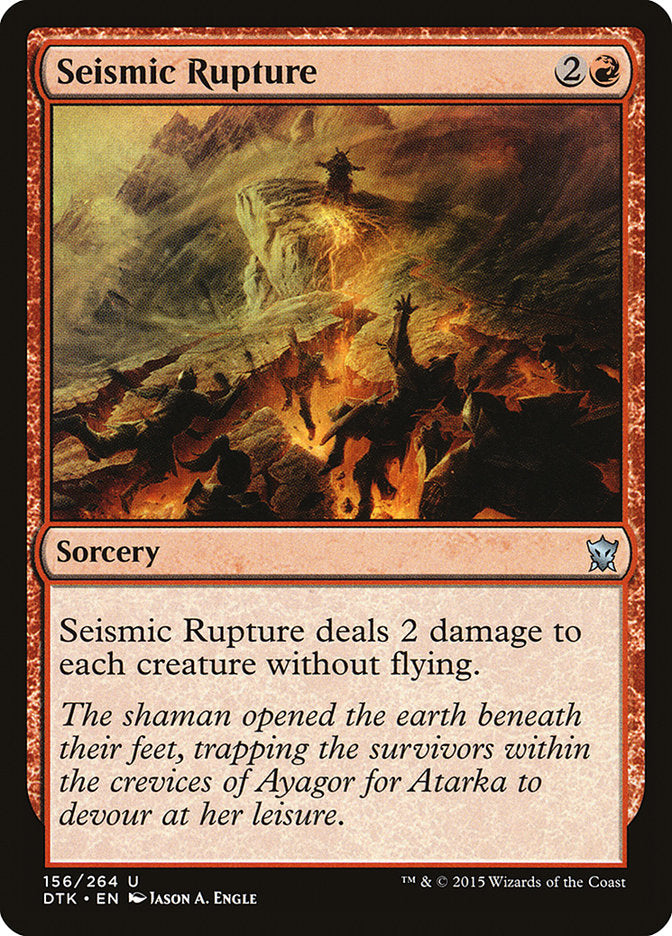 Seismic Rupture [Dragons of Tarkir] | The Gaming Verse