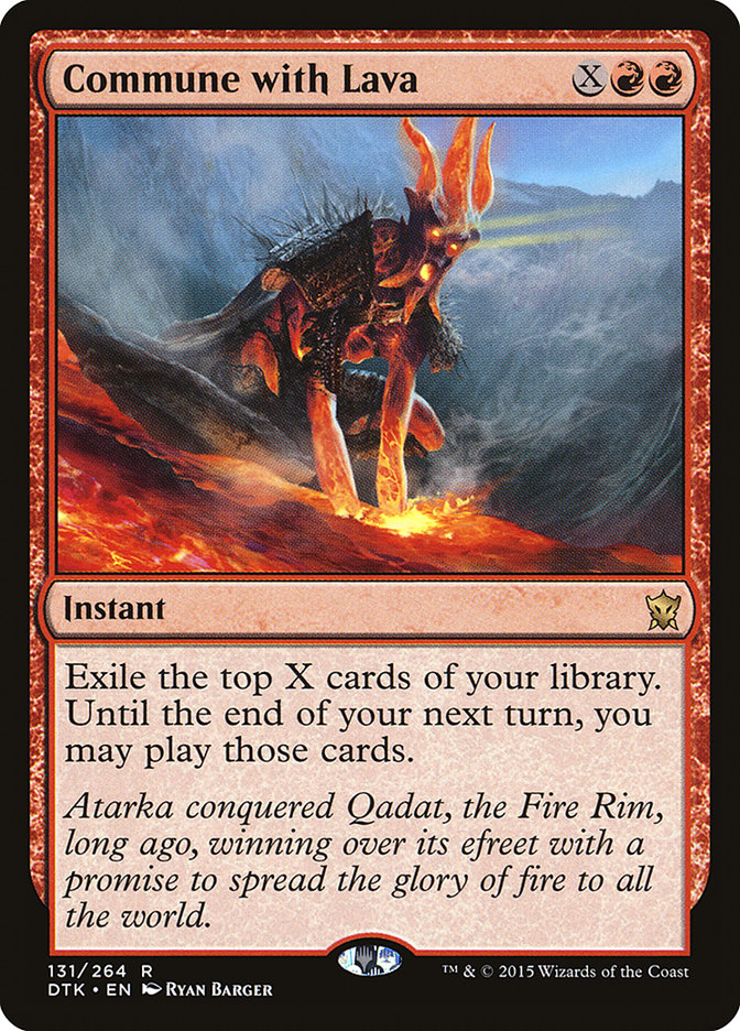 Commune with Lava [Dragons of Tarkir] | The Gaming Verse