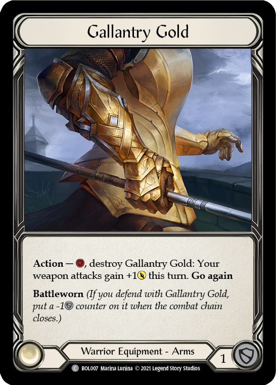 Gallantry Gold [BOL007] (Monarch Boltyn Blitz Deck) | The Gaming Verse