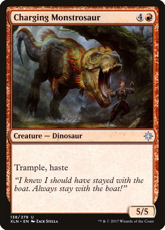 Charging Monstrosaur [Ixalan] | The Gaming Verse