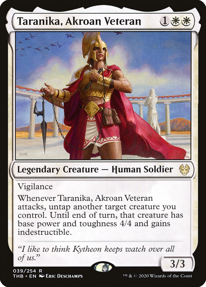 Taranika, Akroan Veteran [Theros Beyond Death] | The Gaming Verse