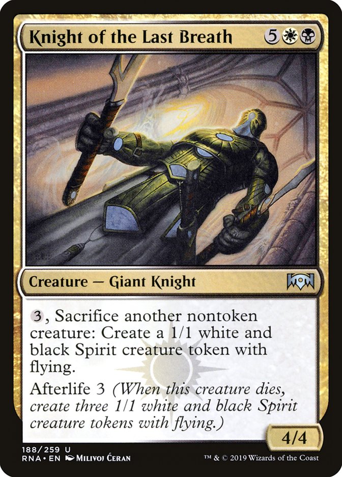 Knight of the Last Breath [Ravnica Allegiance] | The Gaming Verse