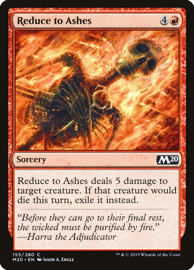 Reduce to Ashes [Core Set 2020] | The Gaming Verse