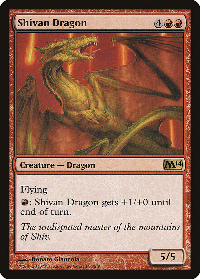 Shivan Dragon [Magic 2014] | The Gaming Verse