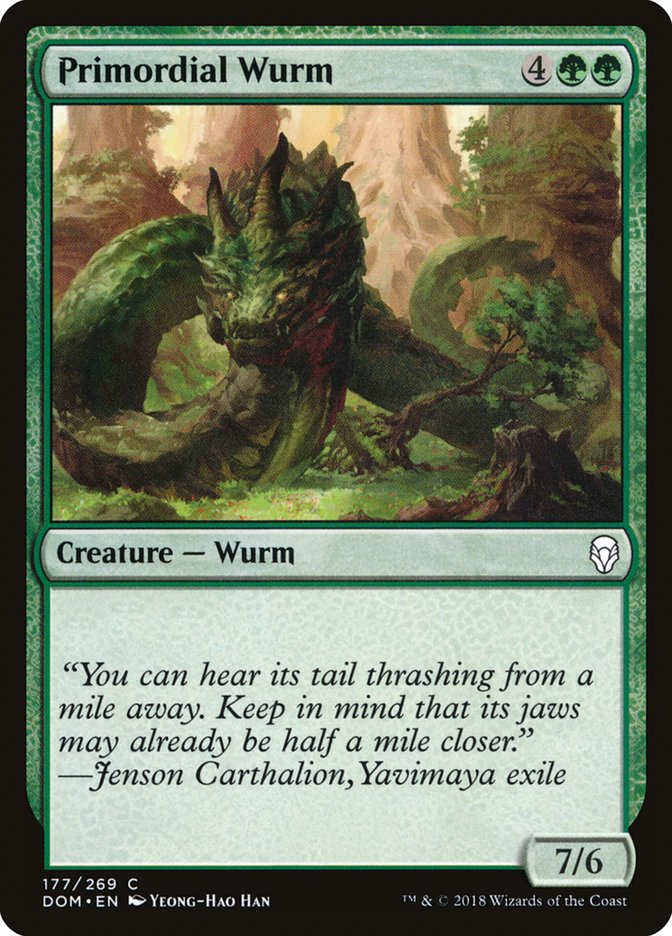 Primordial Wurm [Dominaria] | The Gaming Verse