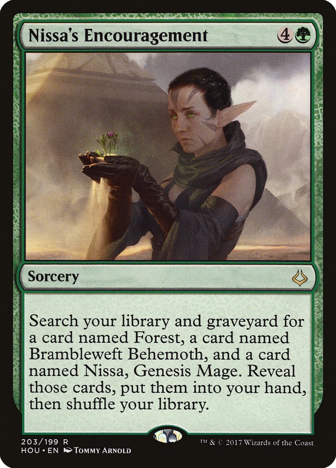 Nissa's Encouragement [Hour of Devastation] | The Gaming Verse