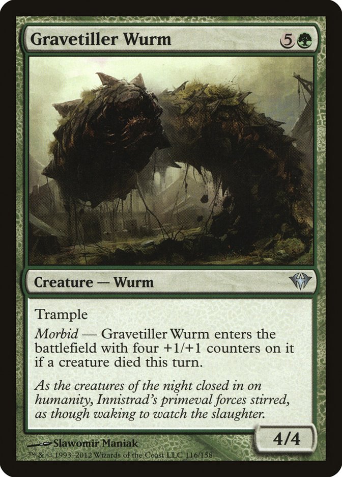 Gravetiller Wurm [Dark Ascension] | The Gaming Verse