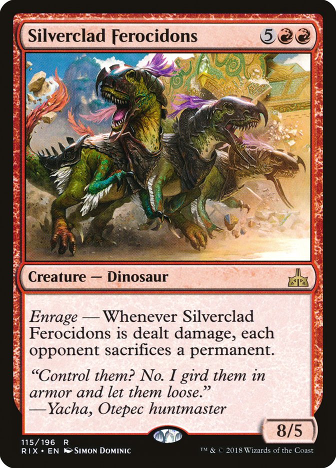 Silverclad Ferocidons [Rivals of Ixalan] | The Gaming Verse