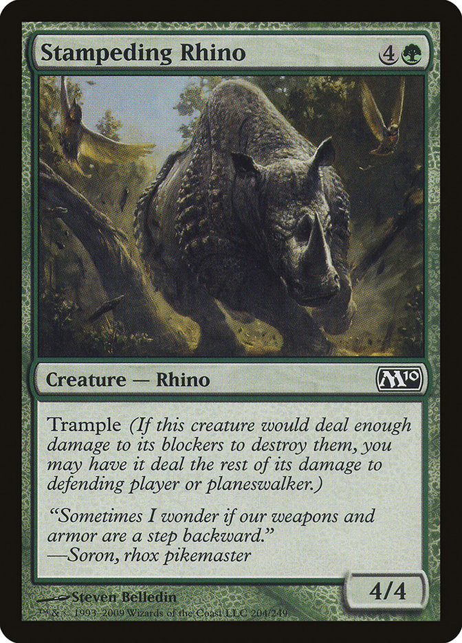 Stampeding Rhino [Magic 2010] | The Gaming Verse