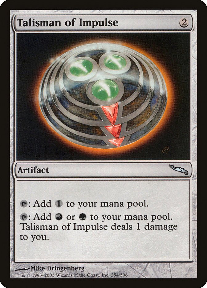 Talisman of Impulse [Mirrodin] | The Gaming Verse