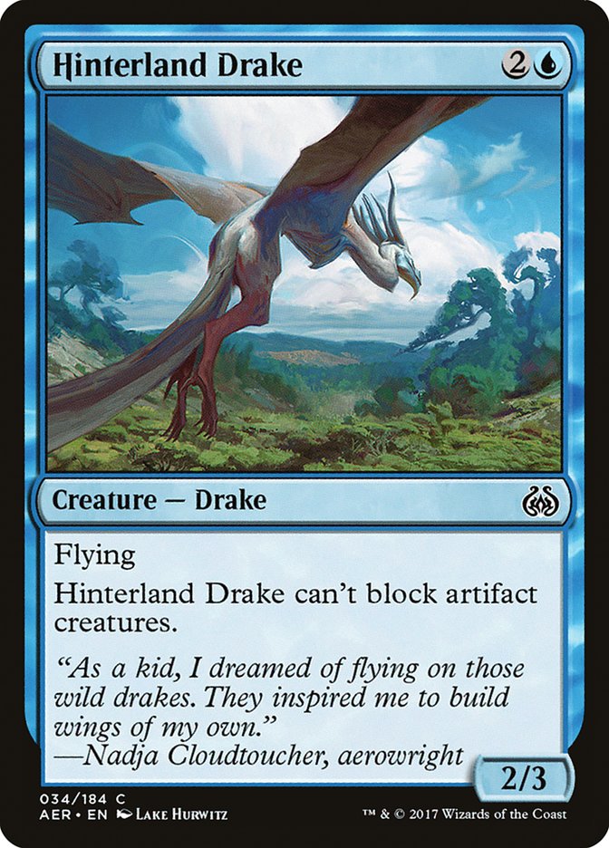 Hinterland Drake [Aether Revolt] | The Gaming Verse